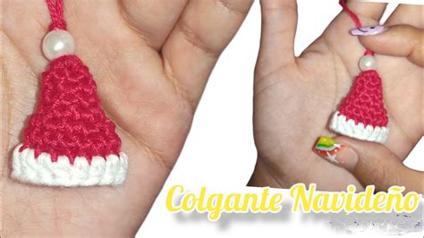 Mini Gorro Navideño a crochet Gorro tejido a Crochet súper Fácil y