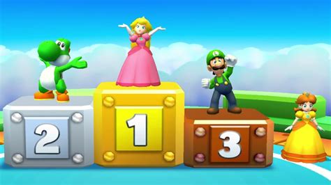 Mario Party Star Rush Minigame Peach Vs Luigi Vs Daisy Vs Yoshi