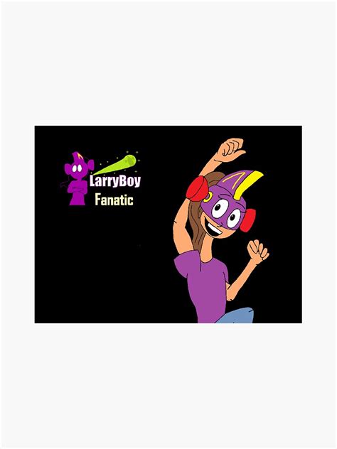 "LarryBoy Fanatic (logo and pose)" Sticker for Sale by ronniegonza500 ...