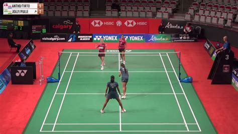 Jolly Pullela Ind Vs Den Anthonisen Tirtosentono Yonex Canada