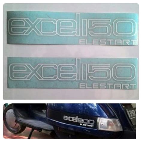 Jual Vespa Sticker Cutting Excel 150 Elestart Putih Set Di Lapak Gudang