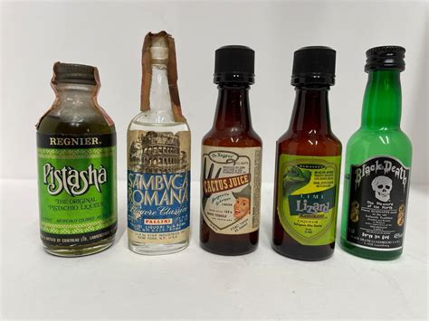 Vintage Mini Liquor Bottles From 1970 80 Mix Collectible Set Of 5 Bt 1