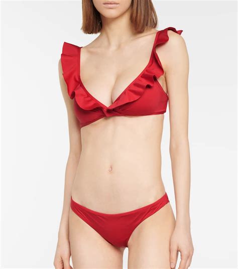 Zimmermann Cassia Ruffle Trimmed Bikini Mytheresa