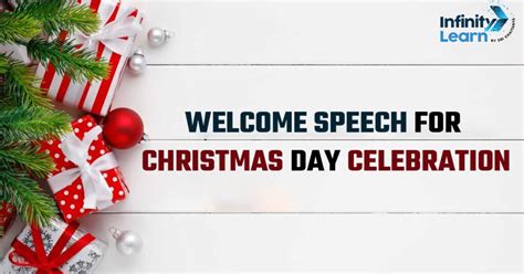 Welcome Speech For Christmas Day Celebration