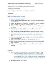 Aliahmadmodule Nine Lesson Four Pathway Three Activity Docx Module