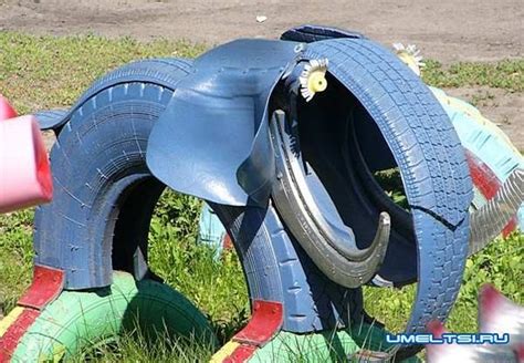 Поделки из шин своими руками: более 65 идей (фото, схемы) | Spielplatz ...