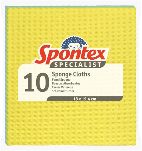 Spontex Specialist Sponge Cloths Pack Of 10 Health