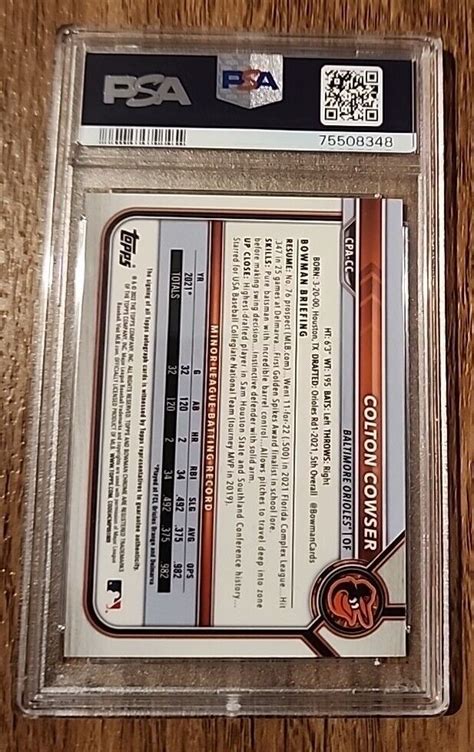 Bowman Chrome Prospect Autographs Atomic Refractor Cpa Cc