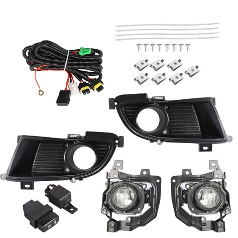 LABLT Pair Bumper Driving Fog Lights Clear Lens W Switch And Wiring Kit