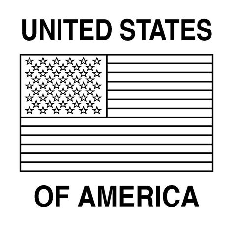 Online Coloring Pages Coloring Page Usa Flag Usa Download Print Coloring Page