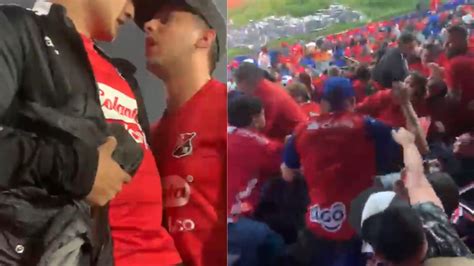 Video As Fue La Pelea De Entre Hinchas Del Medell N