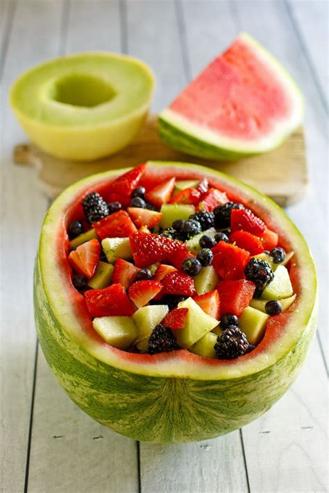 Spiked Watermelon Fruit Bowl Recipe