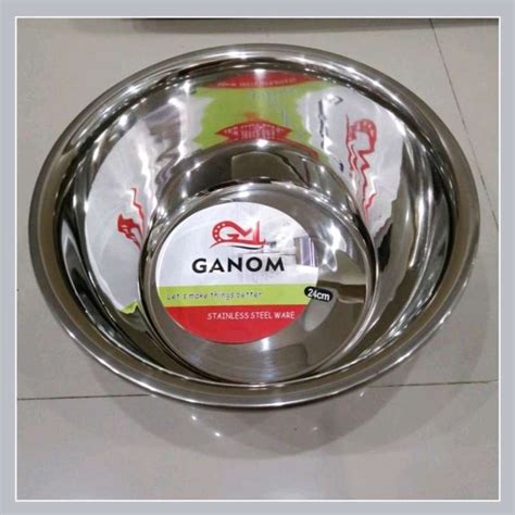 Jual Baskom Stainless Tebal Diameter 24cm X Tinggi 10cm Di Seller Setia