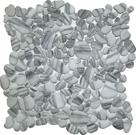 Rivas Grey Pebble 12 X12 Mosaic Tile Depot MTD