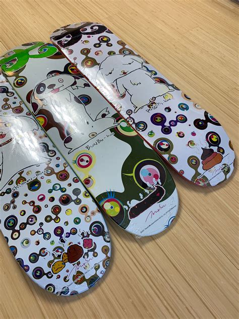 Takashi Murakami X Supreme Skate Decks 2007 Set Of 3