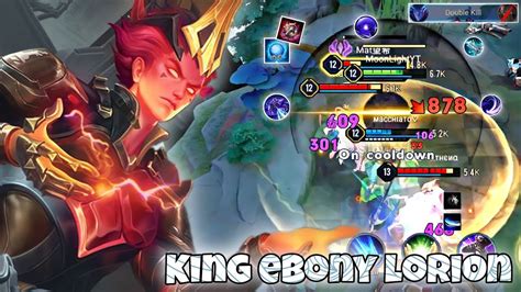 Lorion New Skin King Ebony Mid Lane Pro Gameplay Arena Of Valor