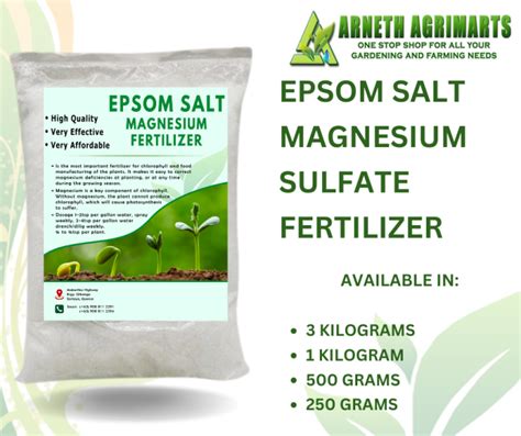 High Quality Epsom Salt Magnesium Sulfate Fertilizer Lazada Ph