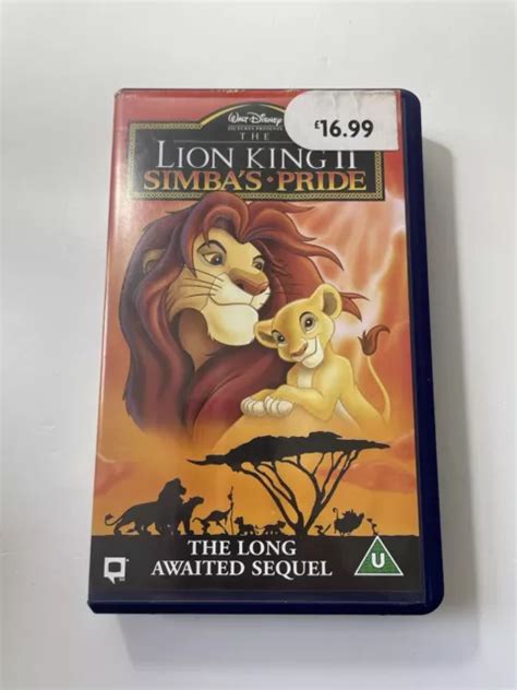 Walt Disney The Lion King Simbas Pride Vhs Video Tape