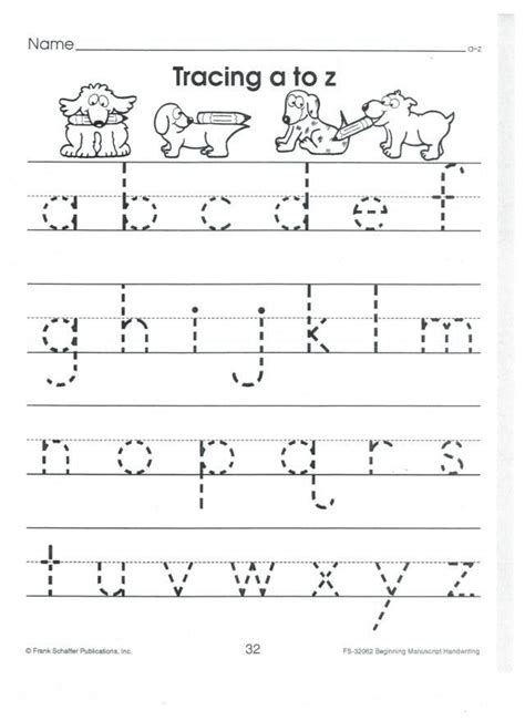 Free Pre K Tracing Worksheets