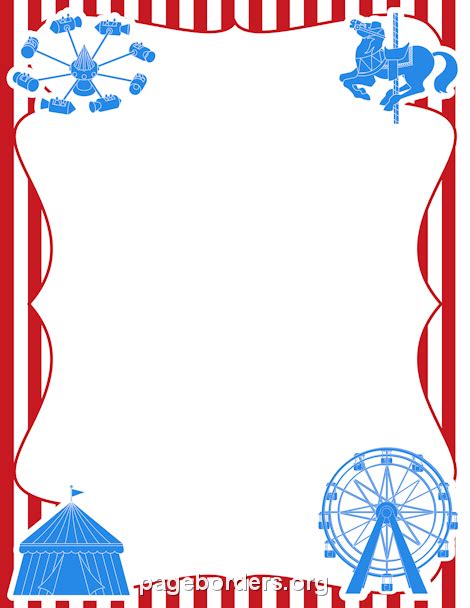 Carnival Border Clip Art Page Border And Vector Graphics