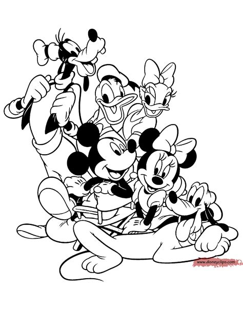 Mickey Mouse & Friends Coloring Pages (3) | Disneyclips.com