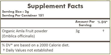 Herbal Hills Organic Amla Powder Indian Gooseberry Emblica Officinalis