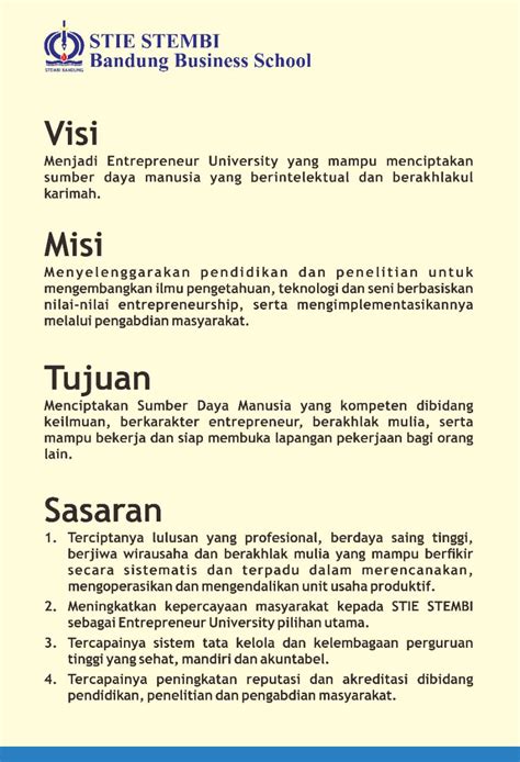 Contoh Visi Misi Tujuan Dan Sasaran Perusahaan Makanan Dunia Belajar