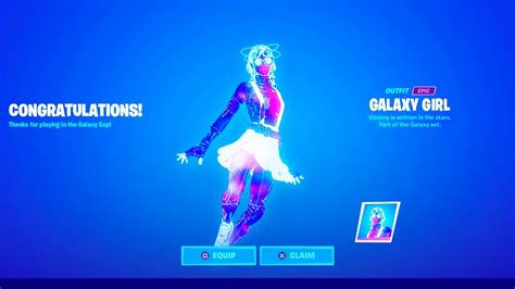 Fortnite Galaxy Girl Free Skin Galaxy Cup Youtube