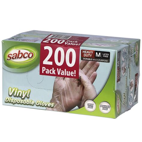 Sabco Vinyl Disposable Gloves 200 Pack Costco Australia