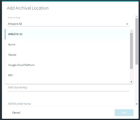 Rubrik Basics Archival Locations