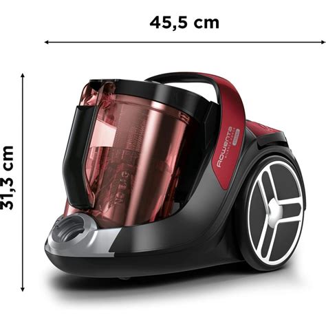 Rowenta Silence Force Cyclonic Bagless Vacuum Cleaner Red