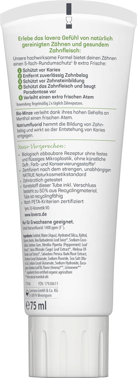 Lavera Complete Care Toothpaste 75 Ml Ecco Verde Online Shop