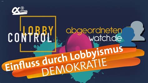 Lobbyismus Gleicher Einfluss F R Alle Alpha Lernen Erkl Rt