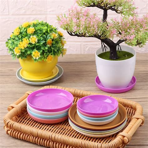 Pots Bacs Jardini Res Pot De Fleurs En Plastique Plateau En