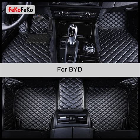 FeKoFeKo Custom Car Floor Mats For BYD Song Qin Tang Yuan Han F0 F3 F6