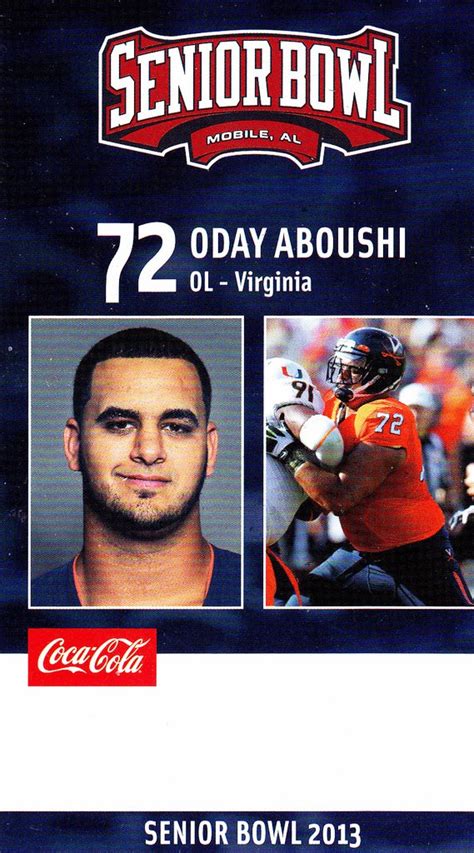 Football Cards - Hoos in the Senior Bowl