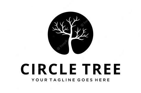 Premium Vector Creative Illustration Circle Tree Nature Logo Design