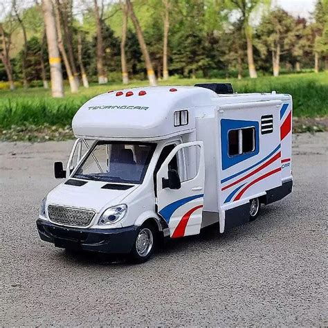 128 Diecast Luxury Rv Recreational Vehicle Car Model Toy Metal Camper