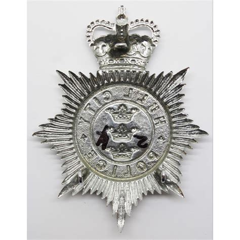 Hull City Police Helmet Plate Queens Crown