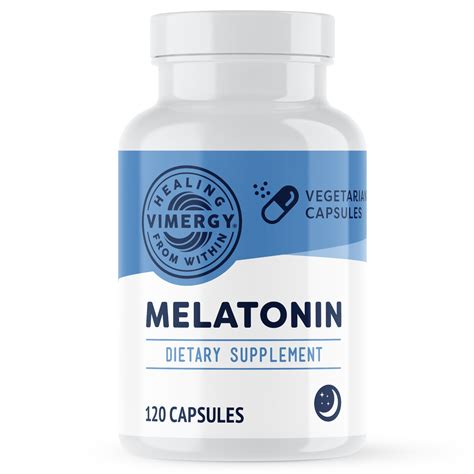 Vimergy Melatonin Capsules, 120 Servings – Natural Sleep Aid – Sleep ...