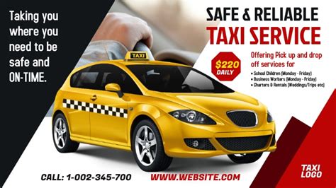 Taxi Services Ad Template Postermywall