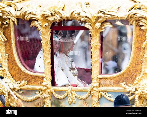 London England Uk May King Charles Iii Wearing The