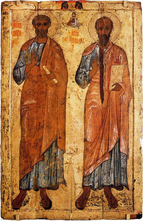 Icono De San Pedro Y Pablo De Belozersk 1230 De Orthodox Icons