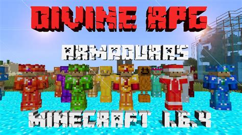 MINECRAFT REVIEW DEL MOD DIVINE RPG CUARTA PARTE LAS ARMADURAS