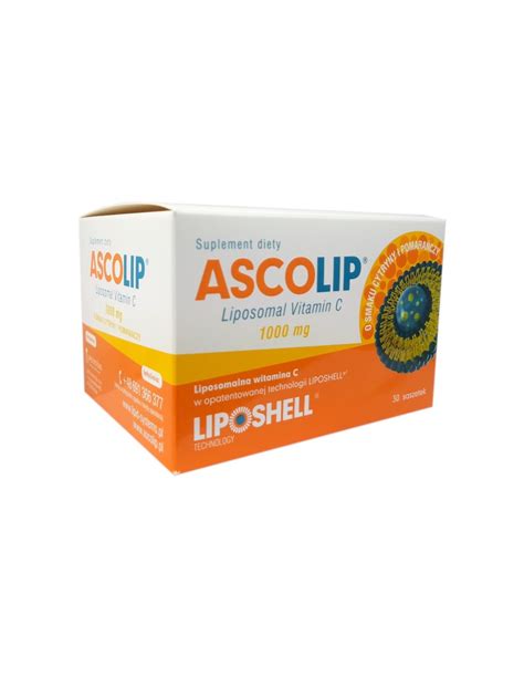 LIPOSOMALNA WITAMINA C 30 Saszetek ASCOLIP