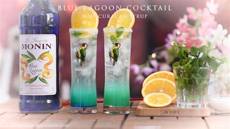 BLUE LAGOON COCKTAIL CURACAO SYRUP MONIN BLUE LAGOON HOW TO MAKE