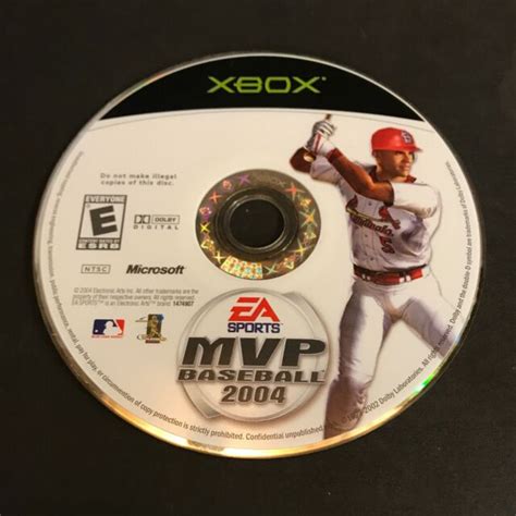 Mvp Baseball 2004 Microsoft Xbox 2004 Disc Only 42017 Ebay