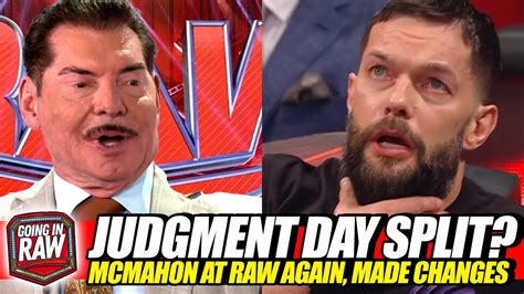 Judgment Day Tease Split Vince Backstage At Raw What Did He Do Wwe