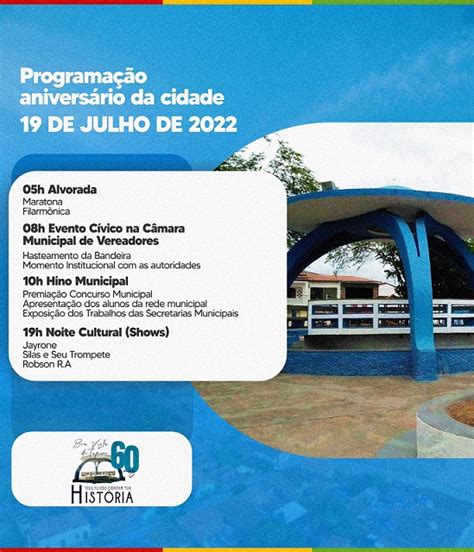 Prefeitura Divulga Programa O Para Comemora O Dos Anos De Boa