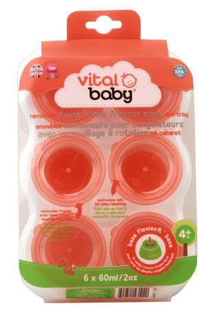 Vital Baby Removable Twist N Lock Freezer Pods And Tray Walmart Canada